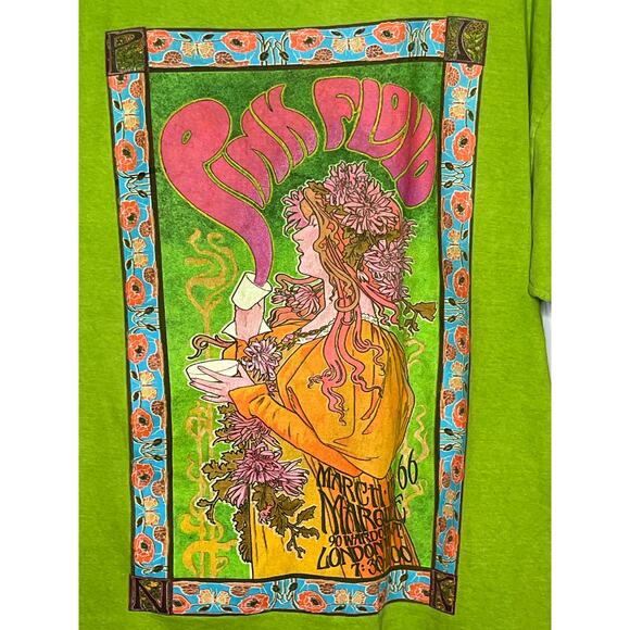 Pink Floyd Marquee London Boyfriend Graphic Distressed Tee Small / Medium - Picture 3 of 10